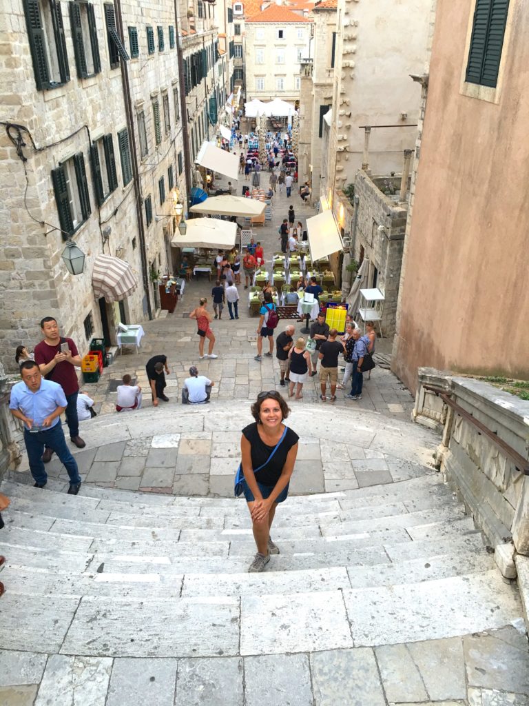 "Walk of Shame" stairs in Dubrovnik